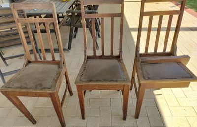 Vintage oak chairs